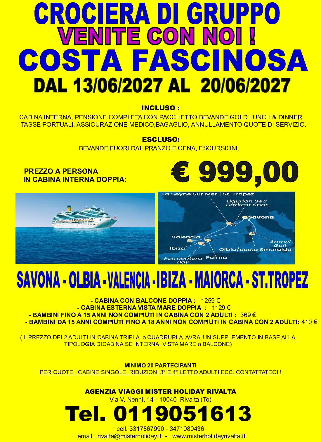 Crociera costa Mediterraneo